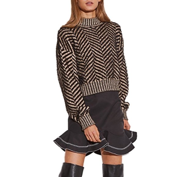 C/MEO Collective Tops - C/Meo Collective Women's Stuck on You Herringbone